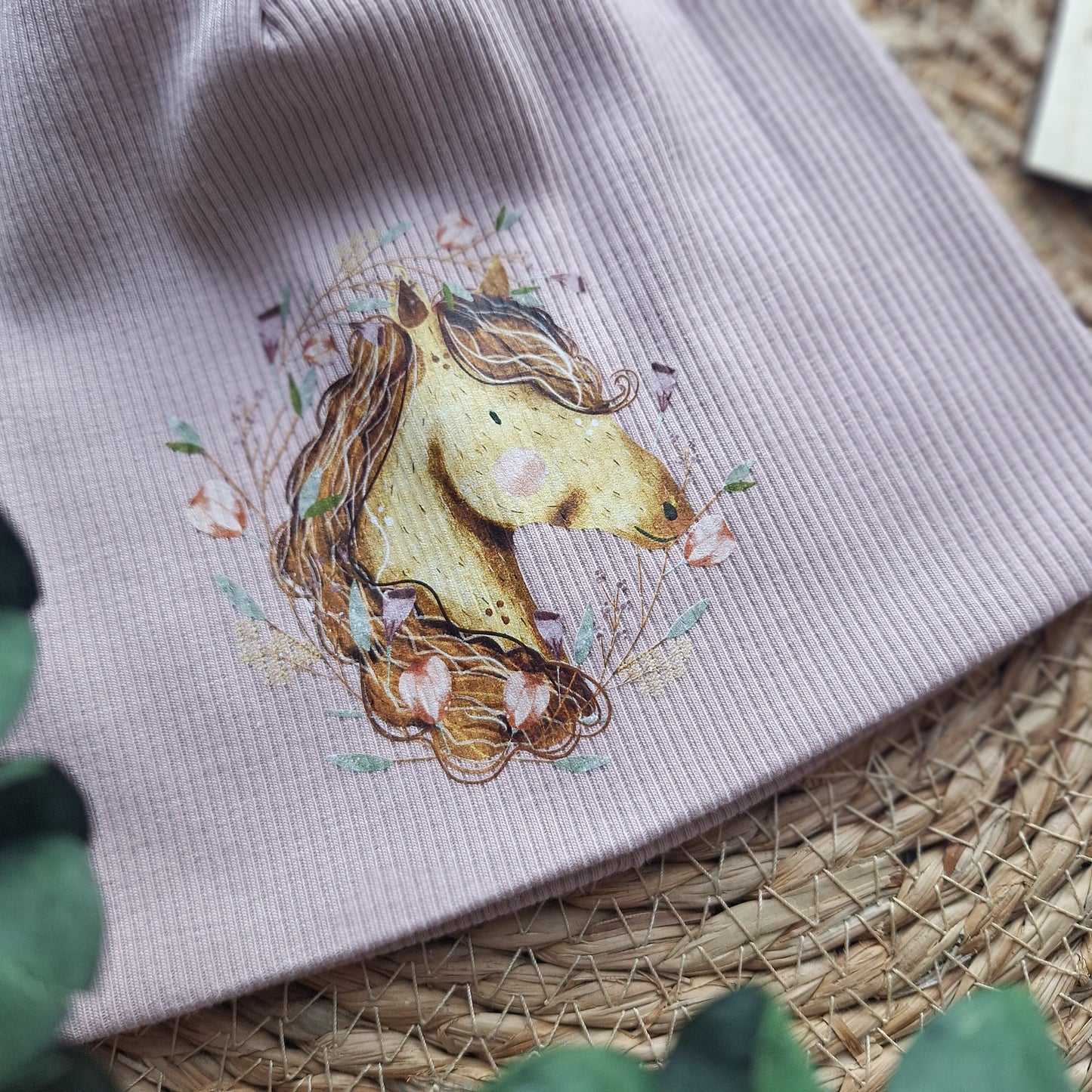 Beanie "Floral Horse" Gr. 45-50cm
