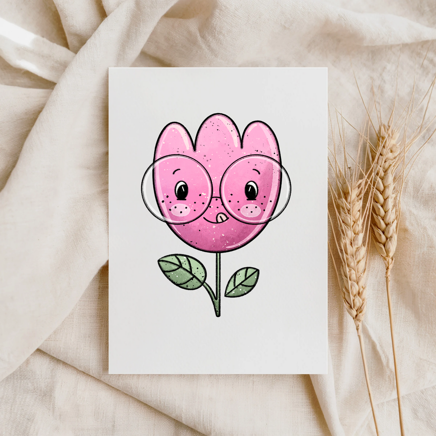 VORBESTELLUNG Bügelbild "Flower Baby pink"