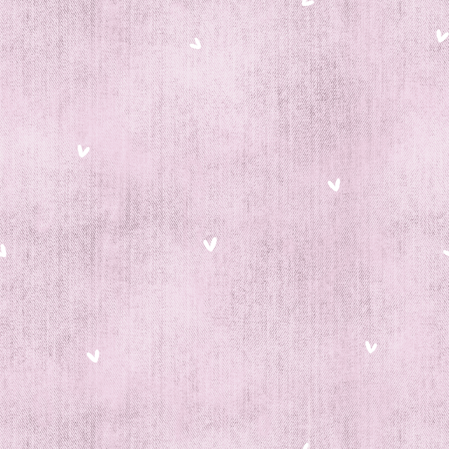 Vorbestellung Bio French Terry "Denim Rosa Herzen"