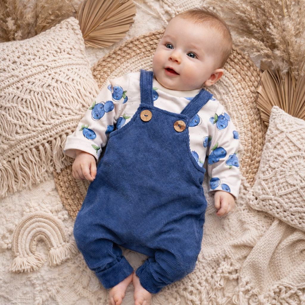 Vorbestellung Bio French Terry "Heidelbeerchen"