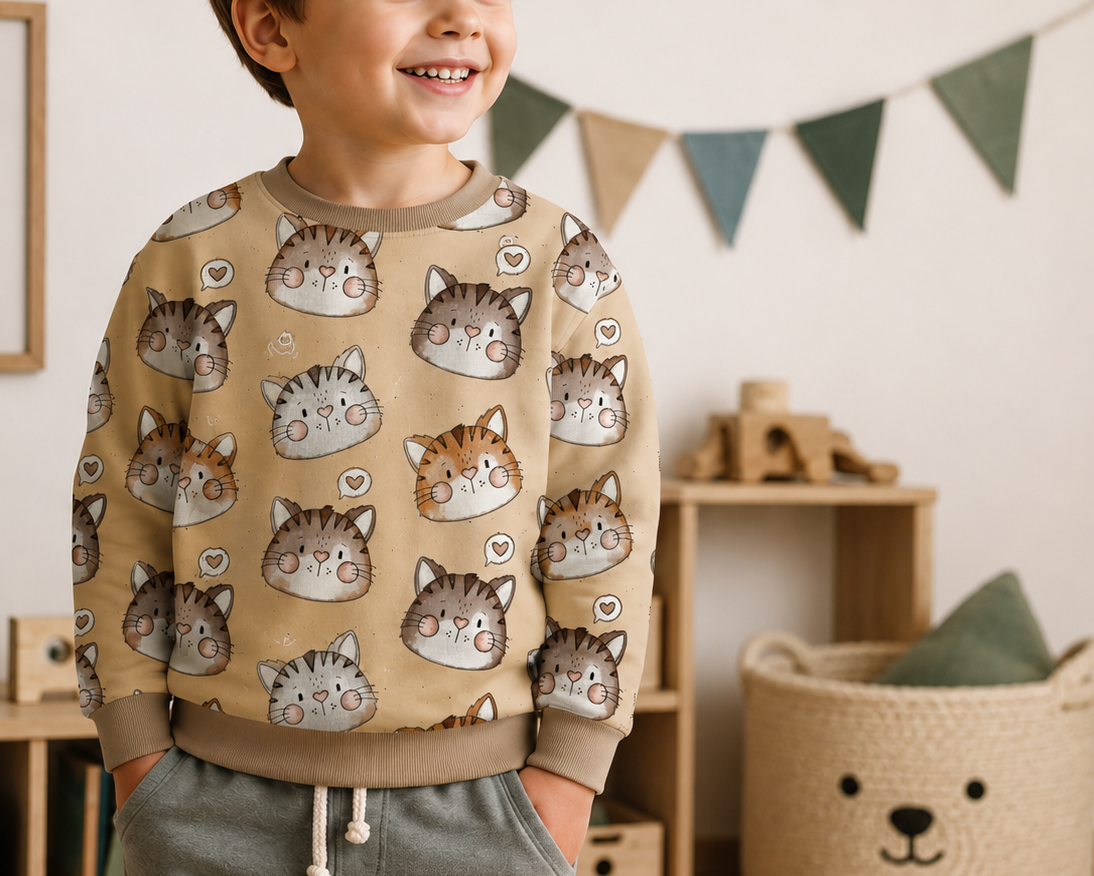Vorbestellung Bio Jersey "Schmusekatzen"