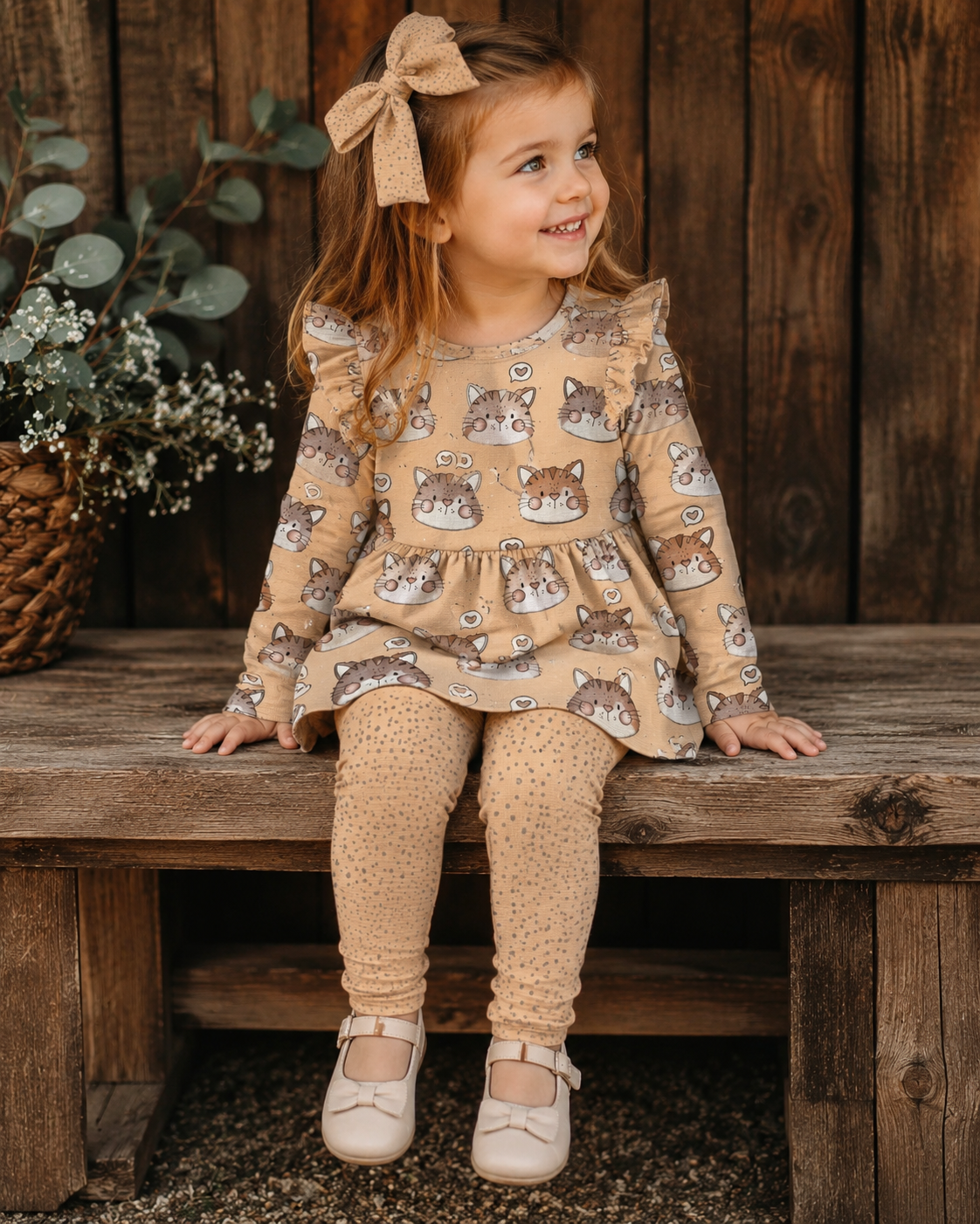 Vorbestellung Bio Breitribjersey "Autumn Dots"
