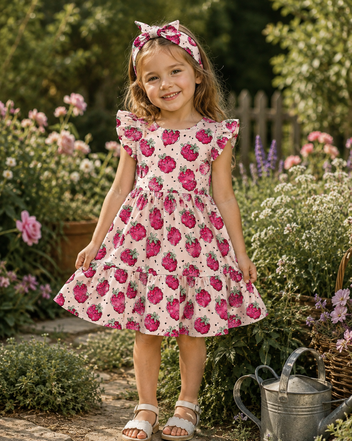 Vorbestellung Bio Breitribjersey "Himbeerchen Mini"