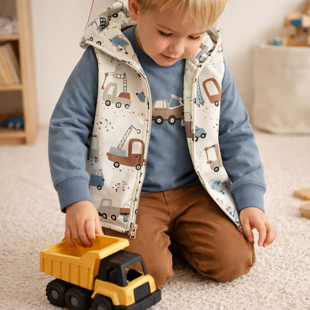 Vorbestellung Bio French Terry "Let's built"