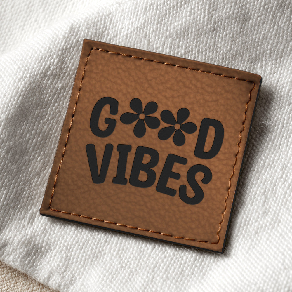 Kunstlederlabel "Good Vibes"