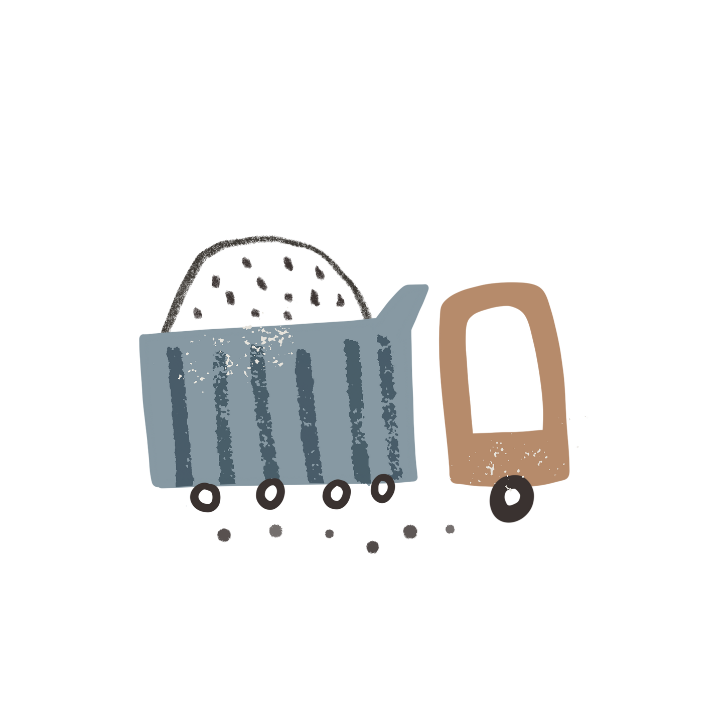 Vorbestellung Bügelbild "Let´s built" Lastwagen