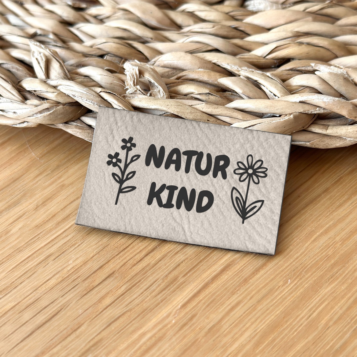Kunstlederlabel "Naturkind"