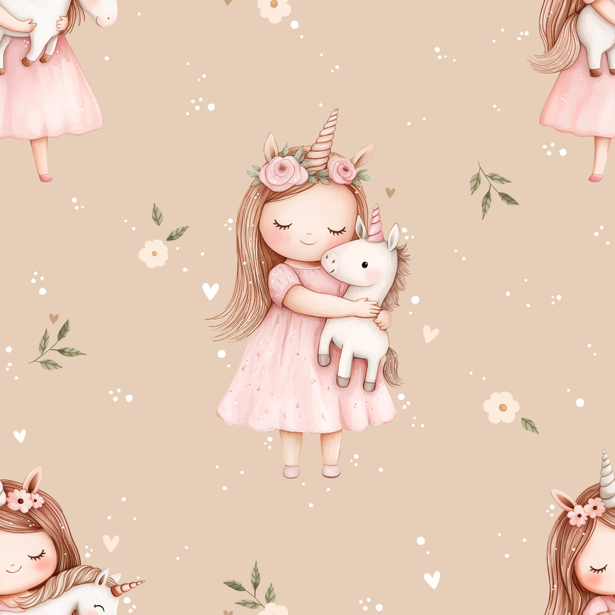 Bio French Terry "Einhornmädchen"