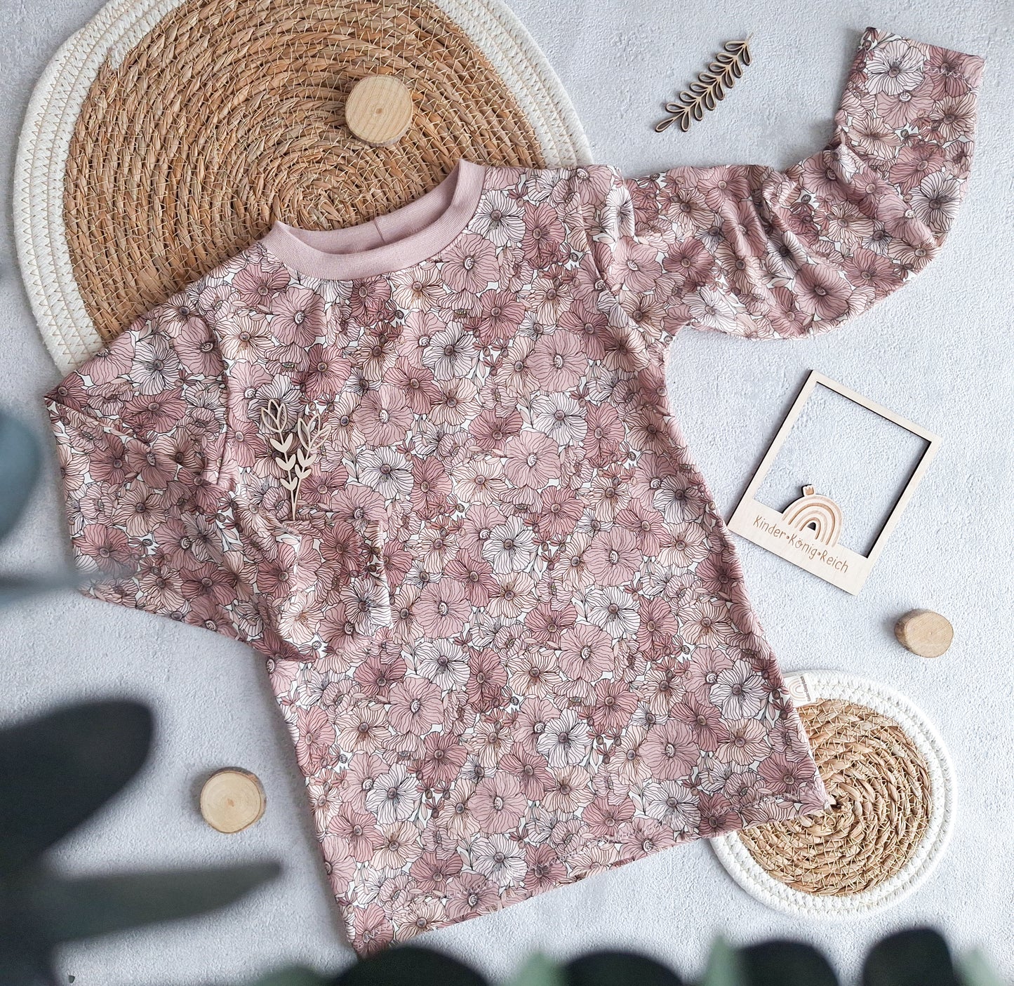 Basicshirt "Blumen" Gr. 116