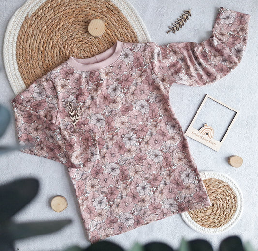 Basicshirt "Blumen" Gr. 116