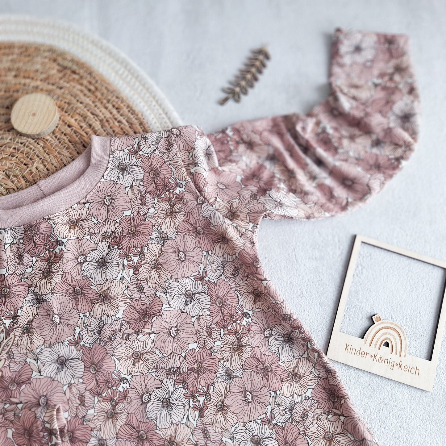 Basicshirt "Blumen" Gr. 116