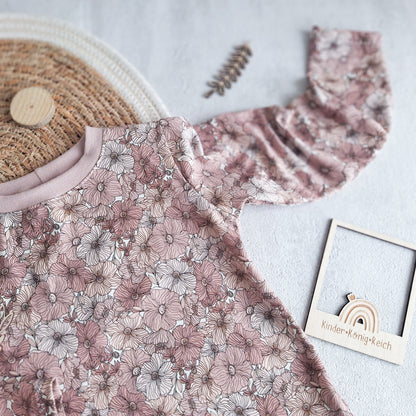Basicshirt "Blumen" Gr. 116