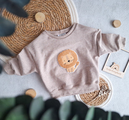 Loose Fit Sweater "Löwe" Gr. 62