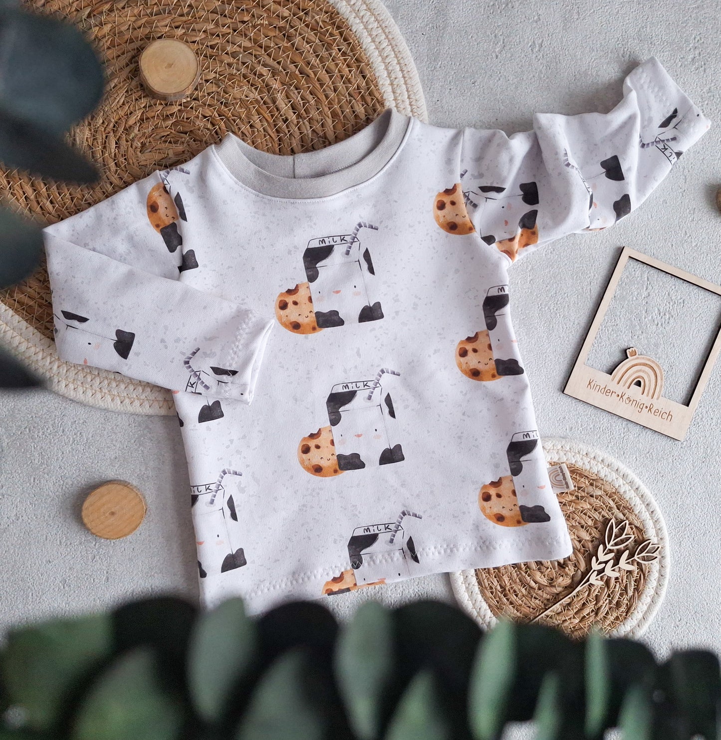 Basicshirt "Milk and Cookie" Gr. 80