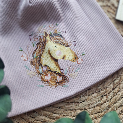 Beanie "Floral Horse" Gr. 45-50cm
