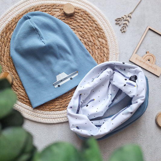 Set Beanie & Loop "Polizei" 45-50cm