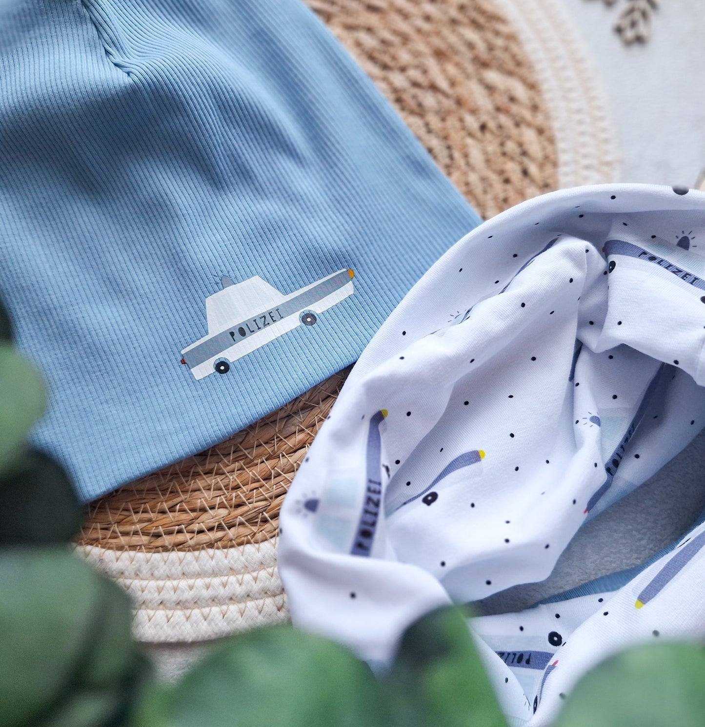 Set Beanie & Loop "Polizei" 45-50cm