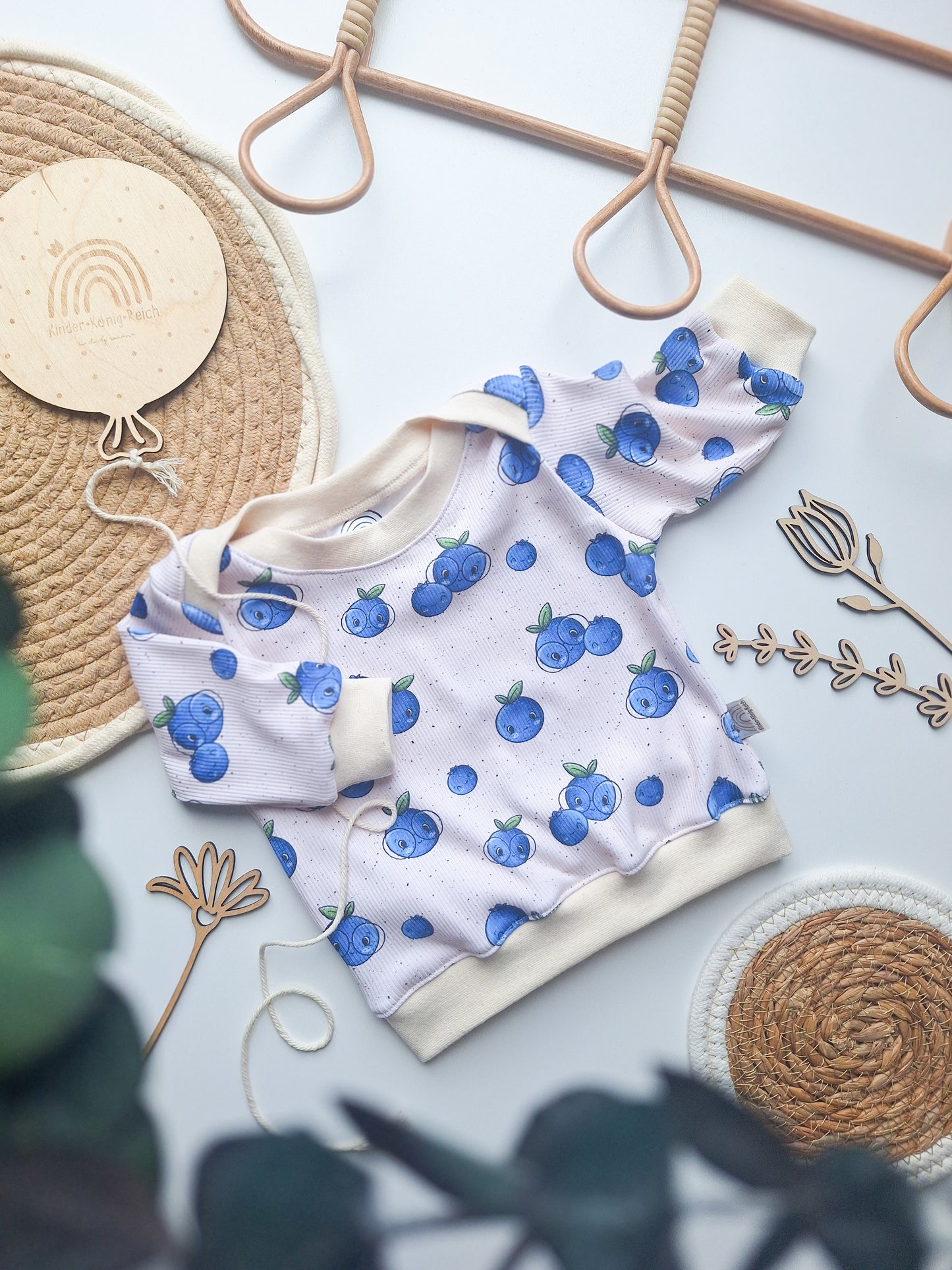 Baby Sweater "Heidelbeerchen" Gr. 56