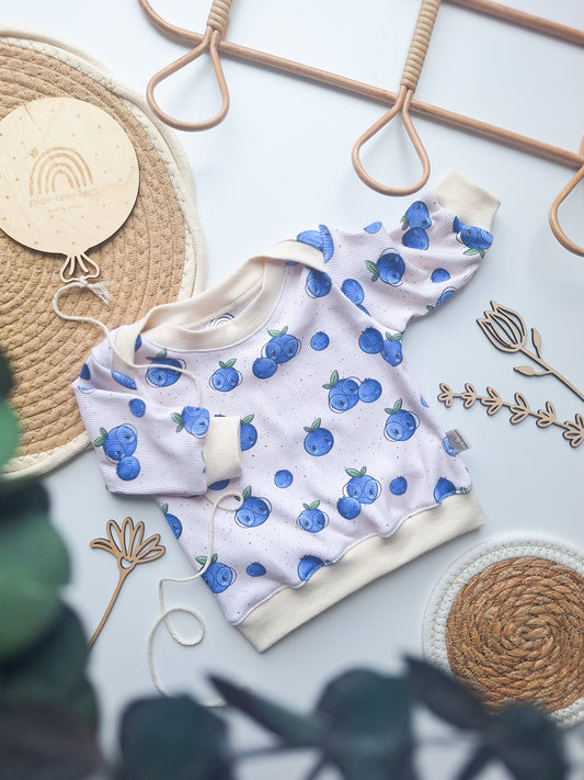 Baby Sweater "Heidelbeerchen" Gr. 56