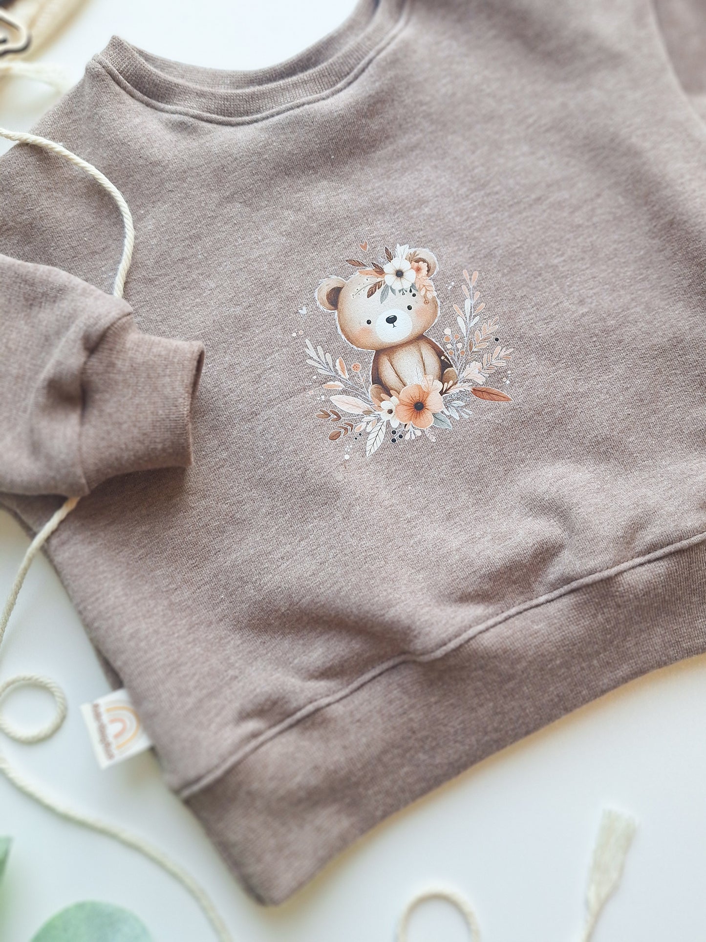 Loose Fit Sweater "Boho-Bärchen" Gr. 62/68