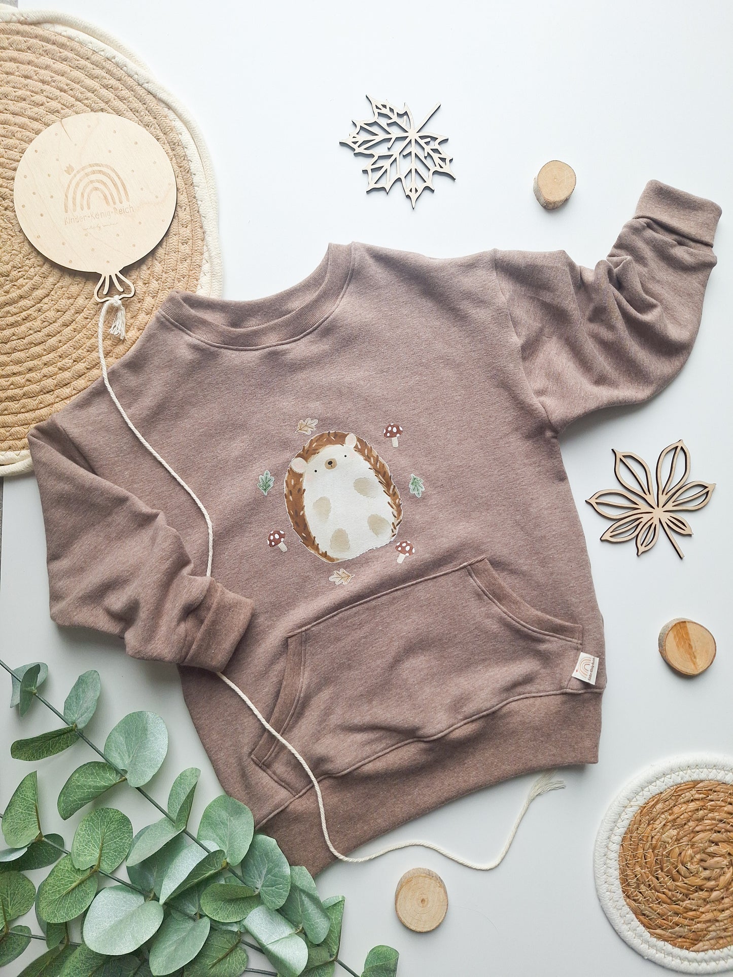 Loose Fit Sweater "Igel" Gr. 98