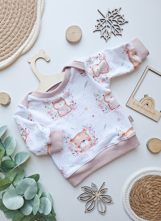 Basic Sweater Gr. 56 "Bear&Owl"