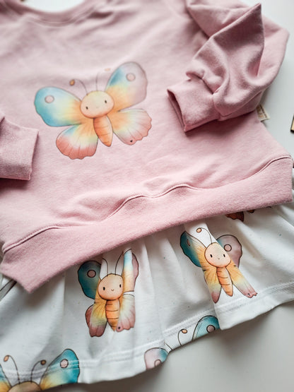 Herzchen Sweater "Schmetterling" Gr. 104