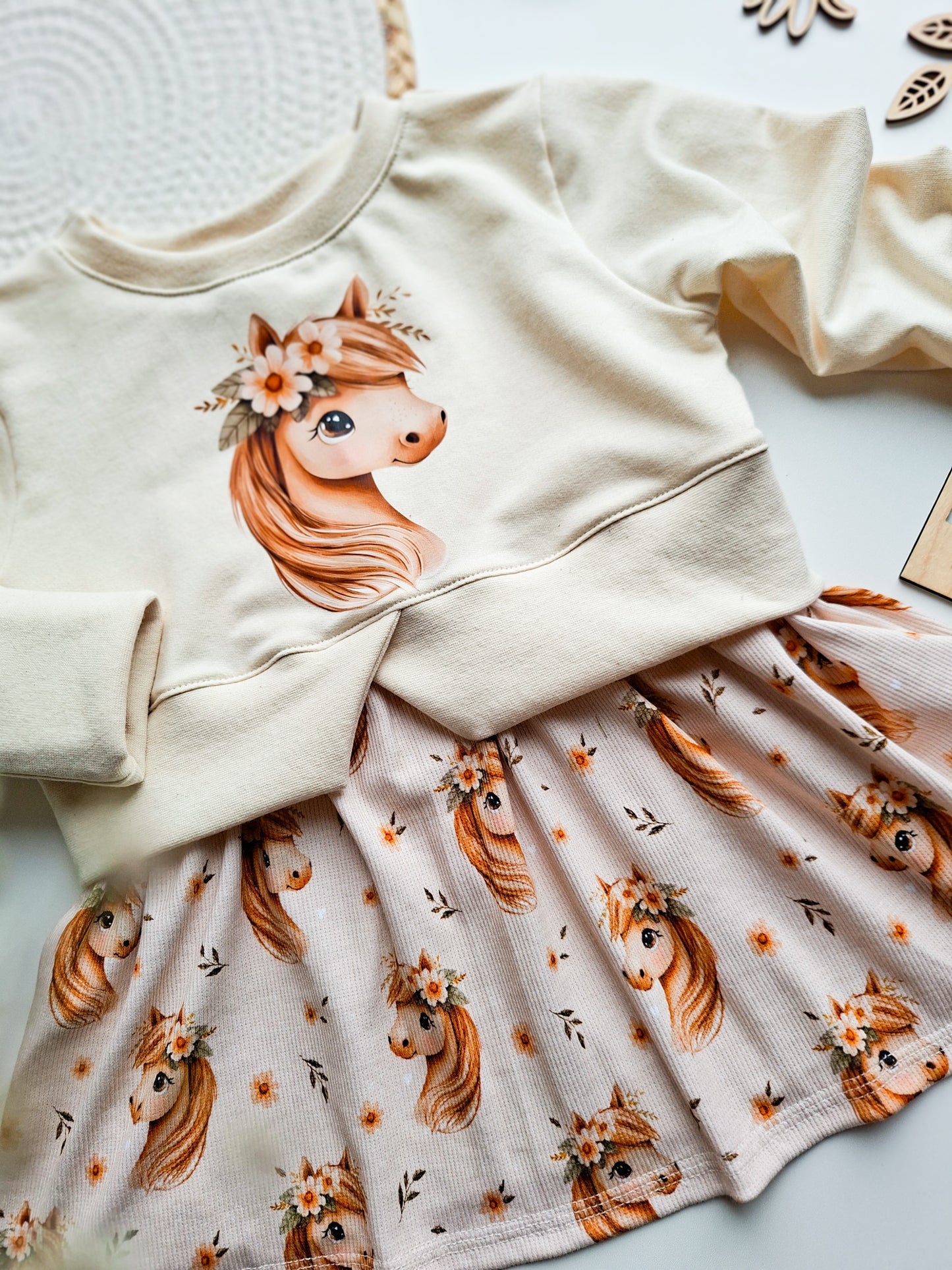 Girlie Sweater "Boho Horse" Gr. 104