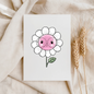 VORBESTELLUNG Bügelbild "Flower Baby white"