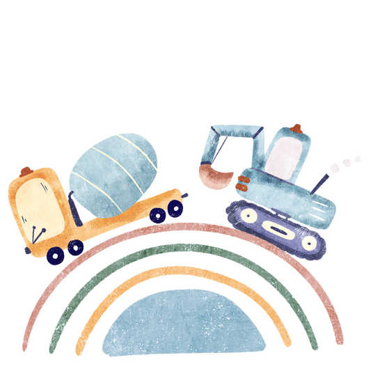 Vorbestellung Bügelbild "Rainbow Construction"