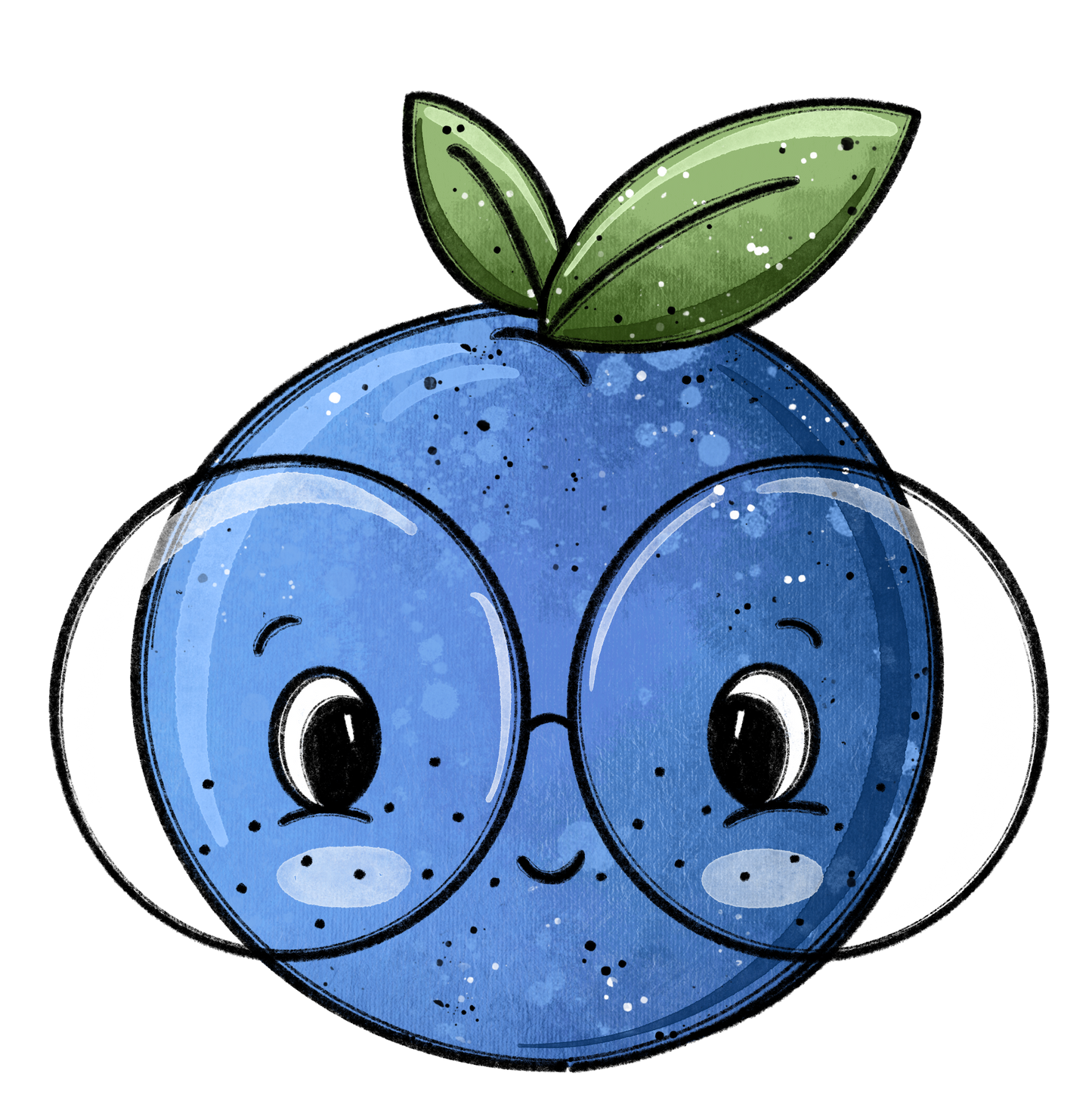 Bügelbild Blaubeerchen