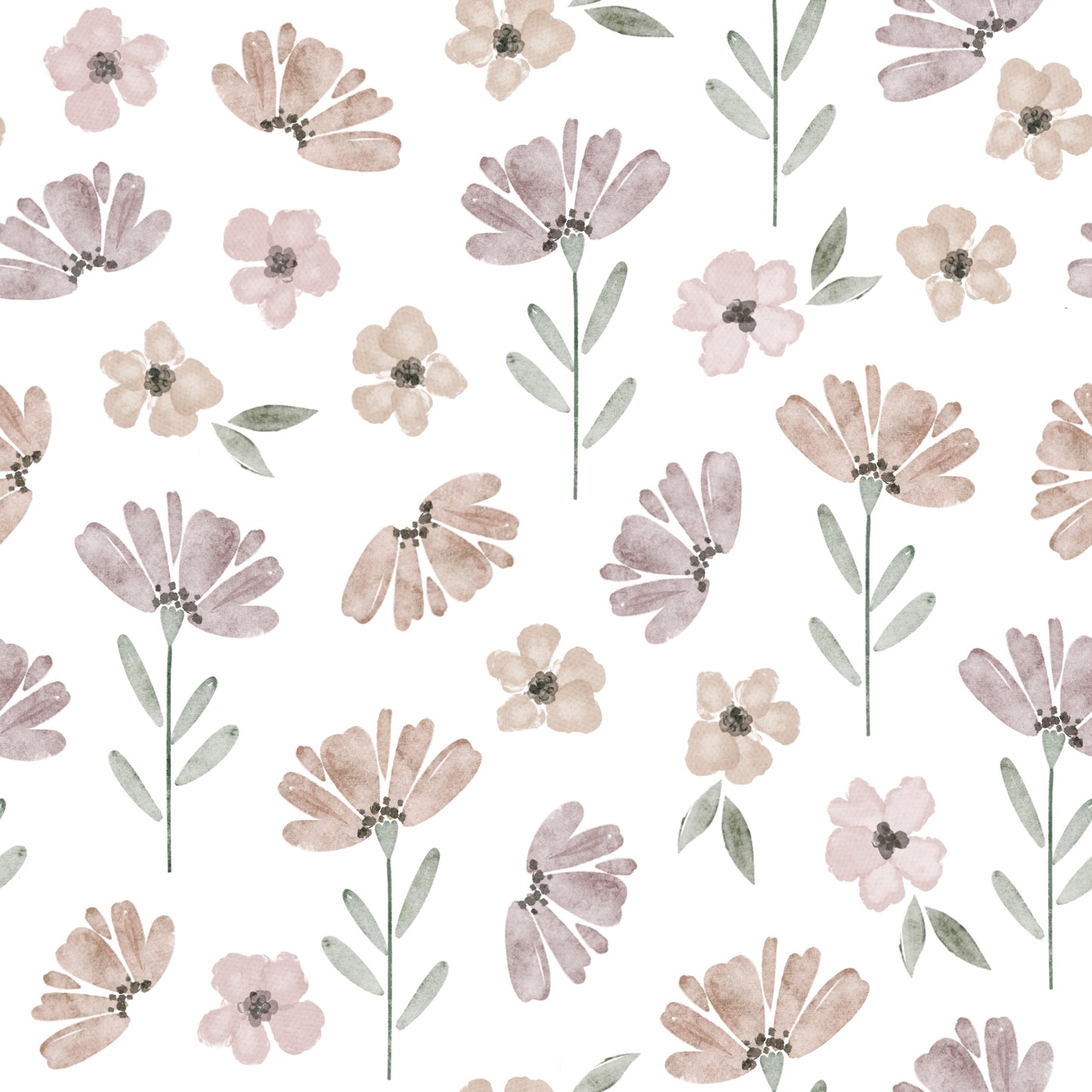 Ribjersey "Boho Flowers"