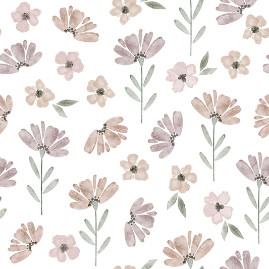 Ribjersey "Boho Flowers"