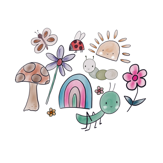 Vorbestellung Bügelbild "Sommergarten"