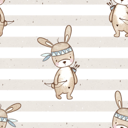 Bio French Terry "Mitten ins Herz Hasi"