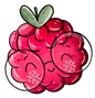 Bügelbild Himbeerchen