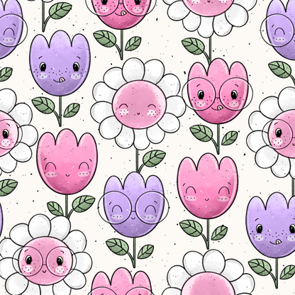 Vorbestellung Bio Ribjersey "Flower Babys"