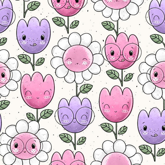 Vorbestellung Bio Ribjersey "Flower Babys"