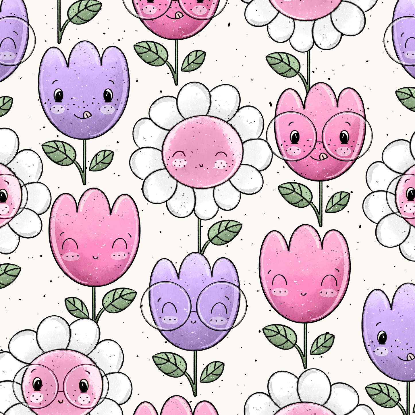 Vorbestellung Bio Ribjersey "Flower Babys"