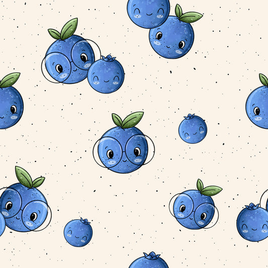 Bio French Terry "Heidelbeerchen"