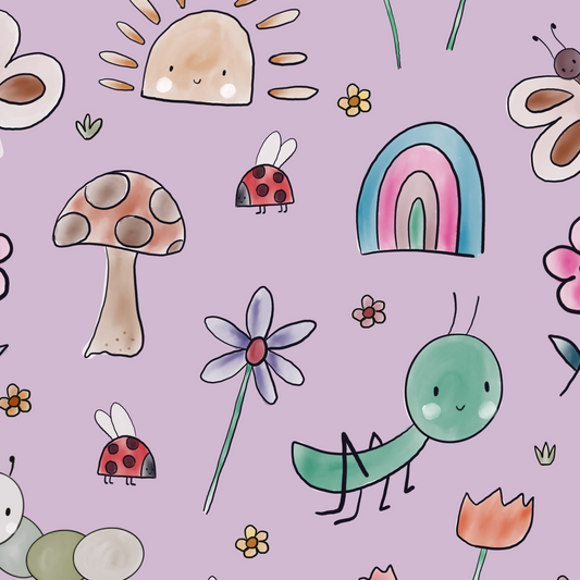 Vorbestellung Bio French Terry "Sommergarten"