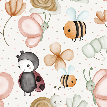 Vorbestellung Bio French Terry "Kleine Wiesenfreunde"