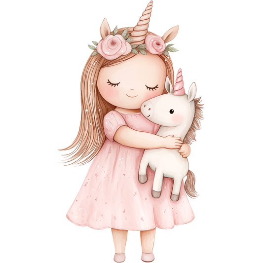 Vorbestellung Bügelbild "Unicorn Girl"