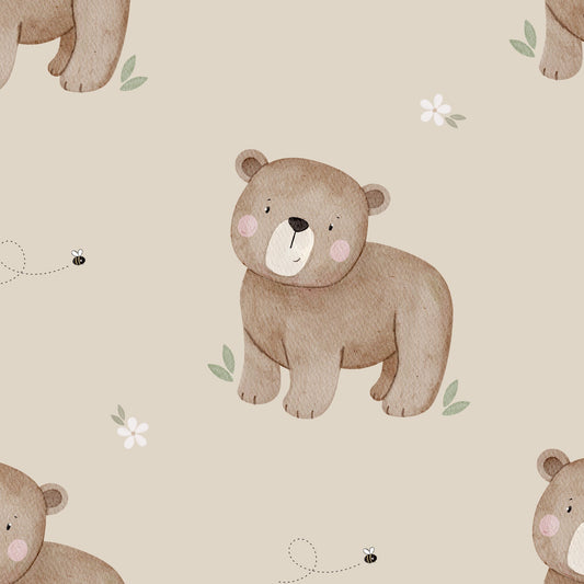 Vorbestellung Bio French Terry "Bär Emil"