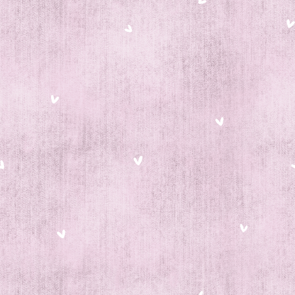 Vorbestellung Bio French Terry "Denim Rosa Herzen"
