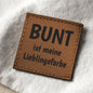 Kunstlederlabel "Bunt"