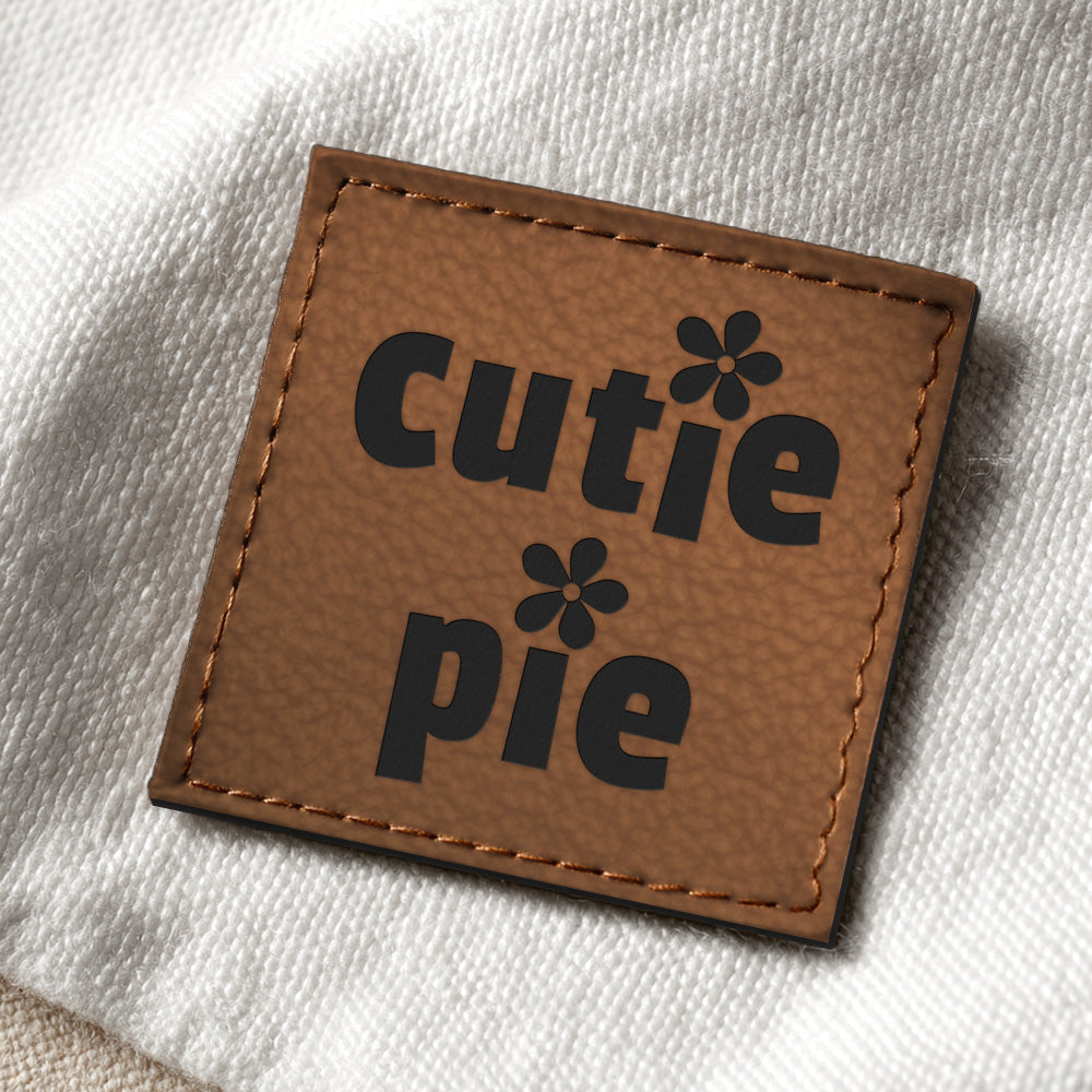 Kunstlederlabel "Cutie Pie"