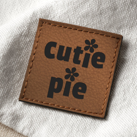 Kunstlederlabel "Cutie Pie"