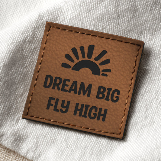 Kunstlederlabel "Dream Big"