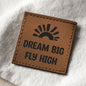 Kunstlederlabel "Dream Big"